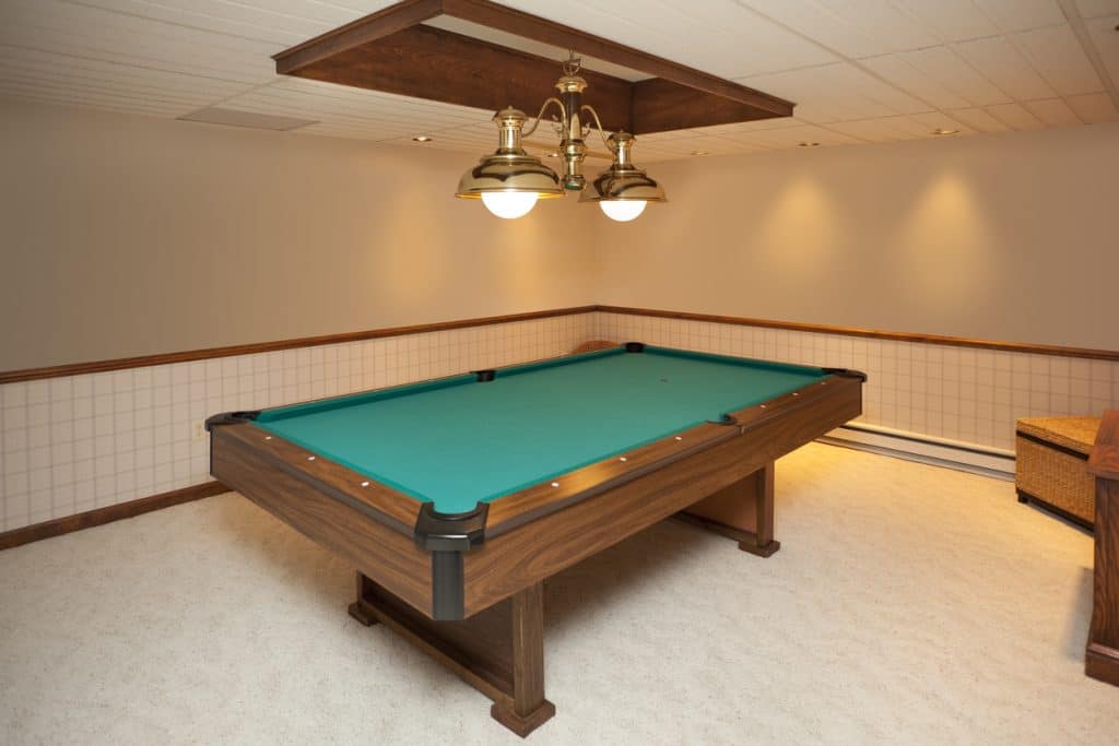 Billiards Room With Custom Lighting